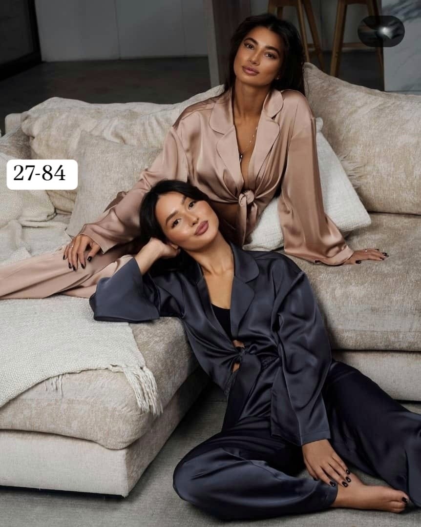 шелковый костюм в пижамном стиле,шелковый домашний костюм в пижамном стиле,атласный костюм,костюм в пижамном стиле,костюм женский в пижамном стиле