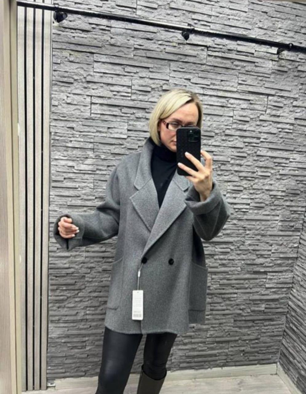 короткое пальто,пальто,стильное короткое пальто,пальто свободного покроя,полупальто