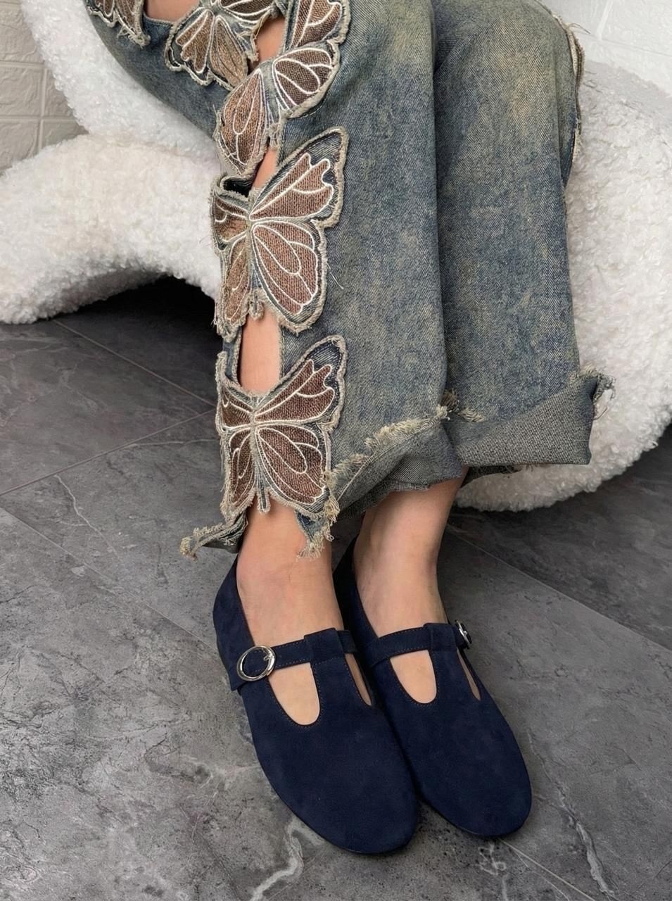 , женская,замшевые балетки,модная женская ,стильные туфли