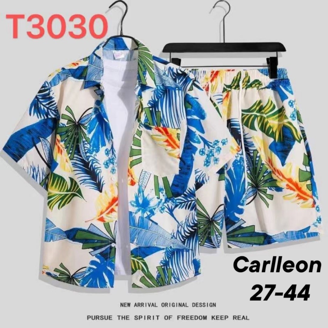 костюм пляжный мужской из рубашки с коротким рукавом и шортов в гавайском стиле для отпуска,мужская гавайская рубашка,гавайский мужской комплект рубашки с 3d принтом,пляжный костюм,мужская мода