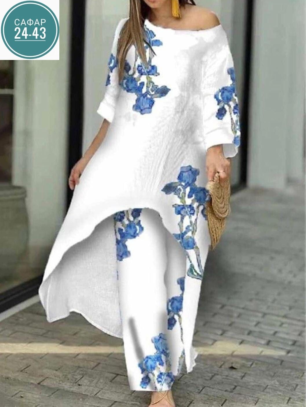 костюм с принтом,,модные наряды,женские костюмы,платье женской