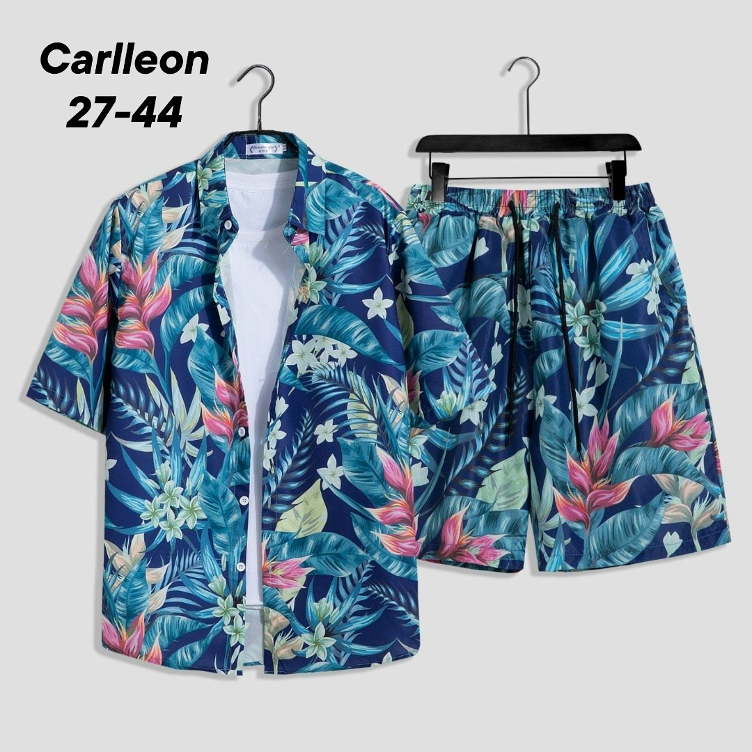 костюм пляжный мужской из рубашки с коротким рукавом и шортов в гавайском стиле для отпуска,мужская гавайская рубашка,гавайский мужской комплект рубашки с 3d принтом,пляжный костюм,мужская мода