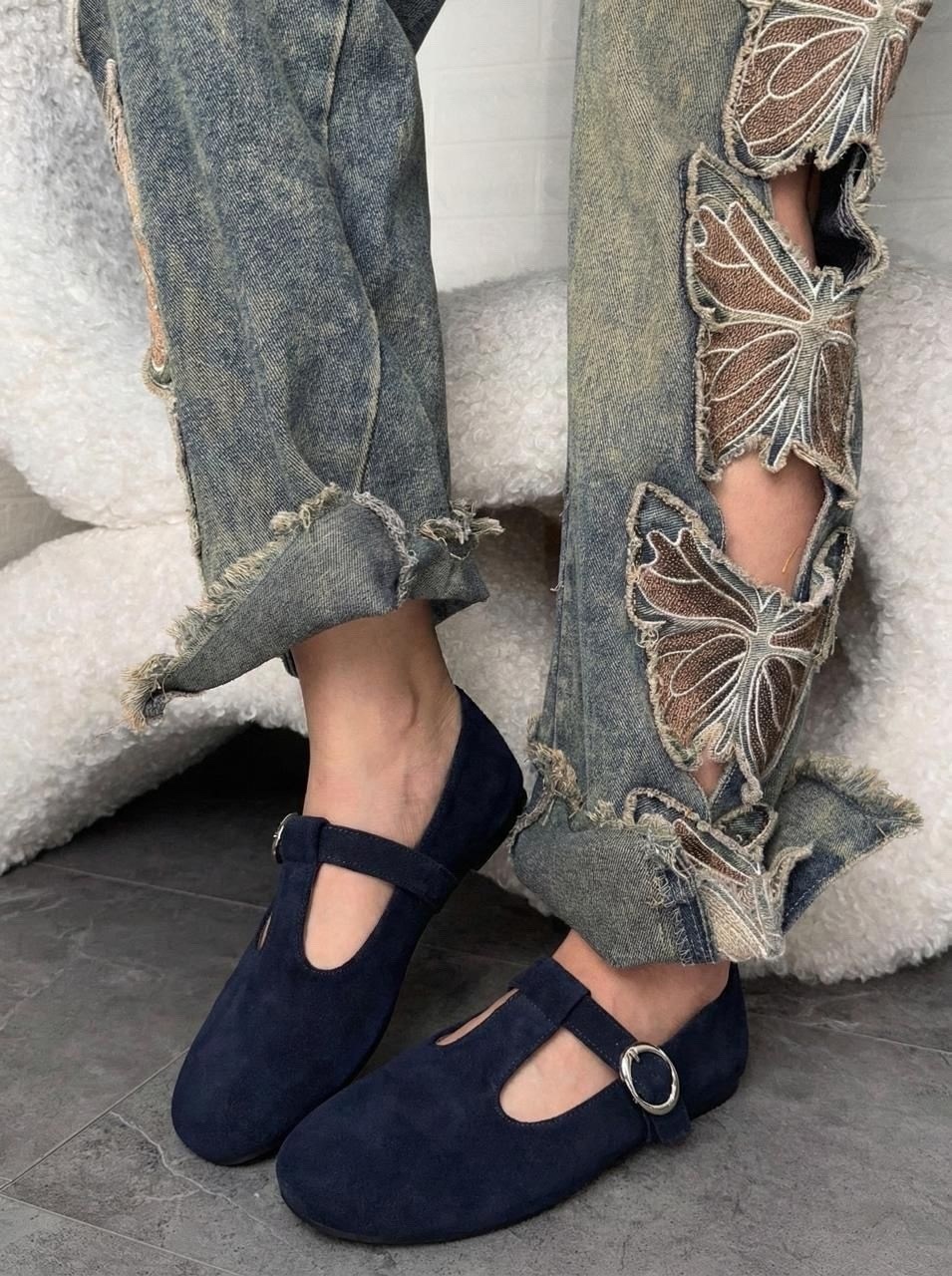 , женская,замшевые балетки,модная женская ,стильные туфли