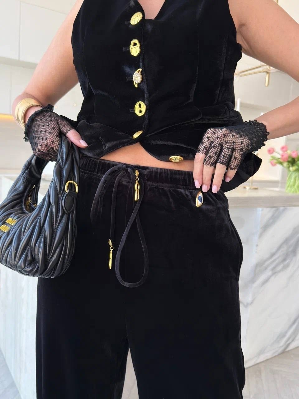 жилет из бархата,женские жилеты,одежда для женщин,черный жилет