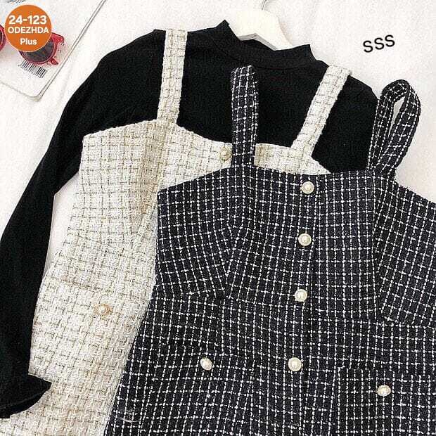 твидовый сарафан,сарафан в клетку,платье в стиле,шерстяное платье,сарафан в клетку зима