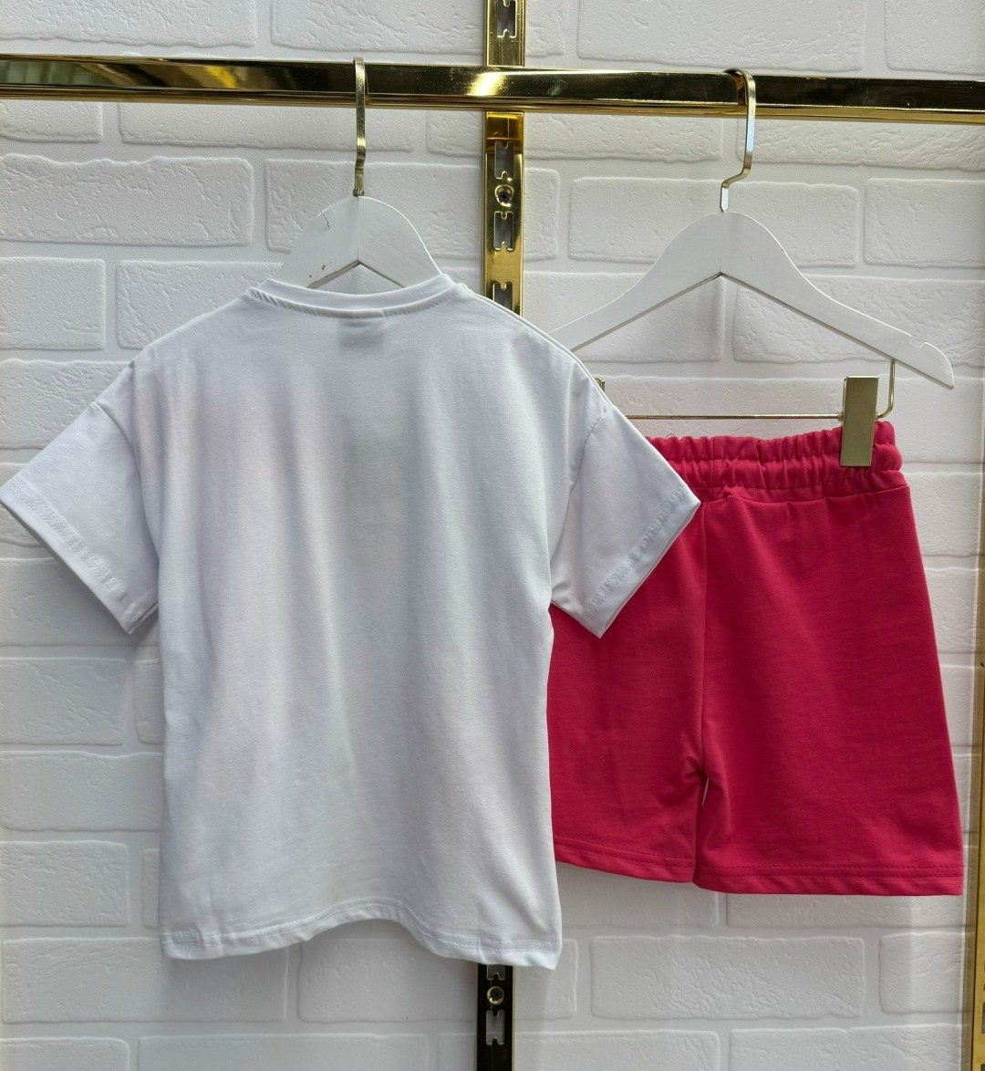 костюм для девочек,одежда для девочек,футболка для девочки,костюм летний для девочек,костюм розово