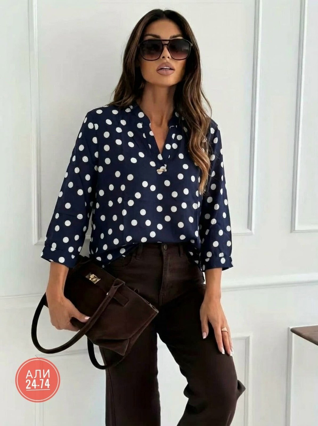 блузка женская,блузка в горошек,женская блуза,модная блузка,повседневная блузка