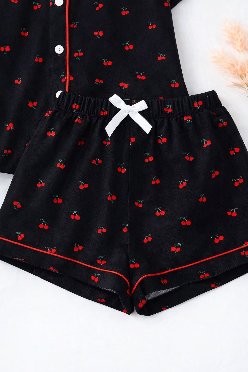 женская пижама,пижама для женщин,комплект пижама,стильная пижама,пижама черная