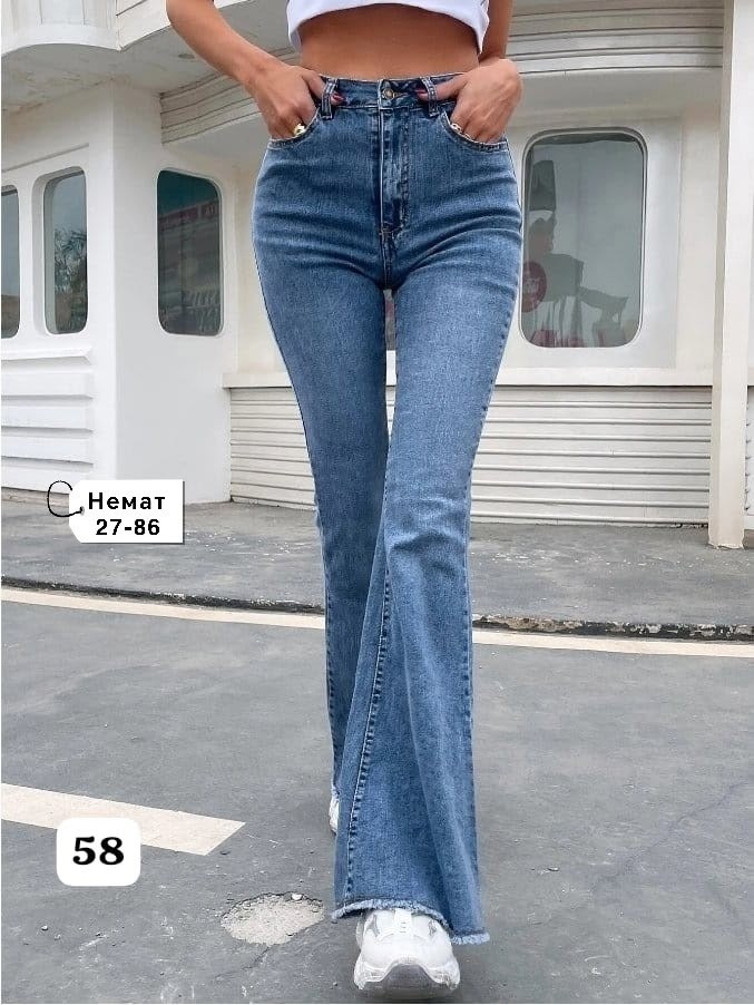 женские джинсы клеш,джинсы клеш 2026,джинсы клеш с высокой талией,джинсы женские,женские джинсы клеш с высокой посадкой
