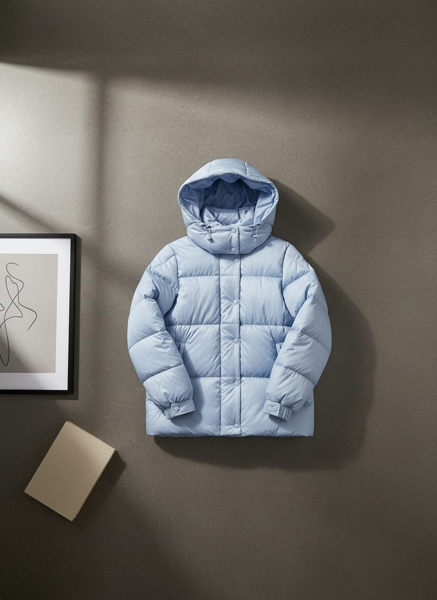 пуховик женский светло-голубой coach,зимний пуховик куртка,куртка теплая,пуховик,куртка с капюшоном