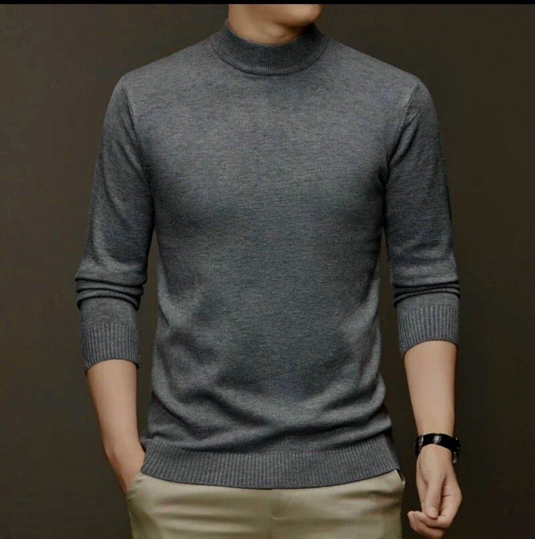 свитер мужской однотонный,мужские свитера,мужской свитер с высоким воротником,свитер с воротником,кашемировые пуловеры мужские