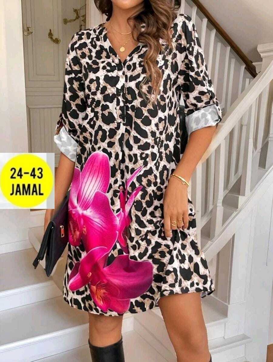 платье женской,платье туника,платье с леопардовым принтом,платья женские больших размеров,туника женская