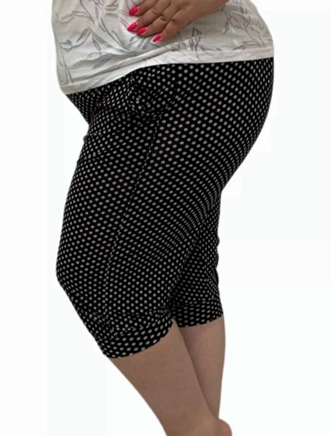 бриджи в горошек,бриджи женские,бриджи трикотажные,бриджи капри,бриджи домашние