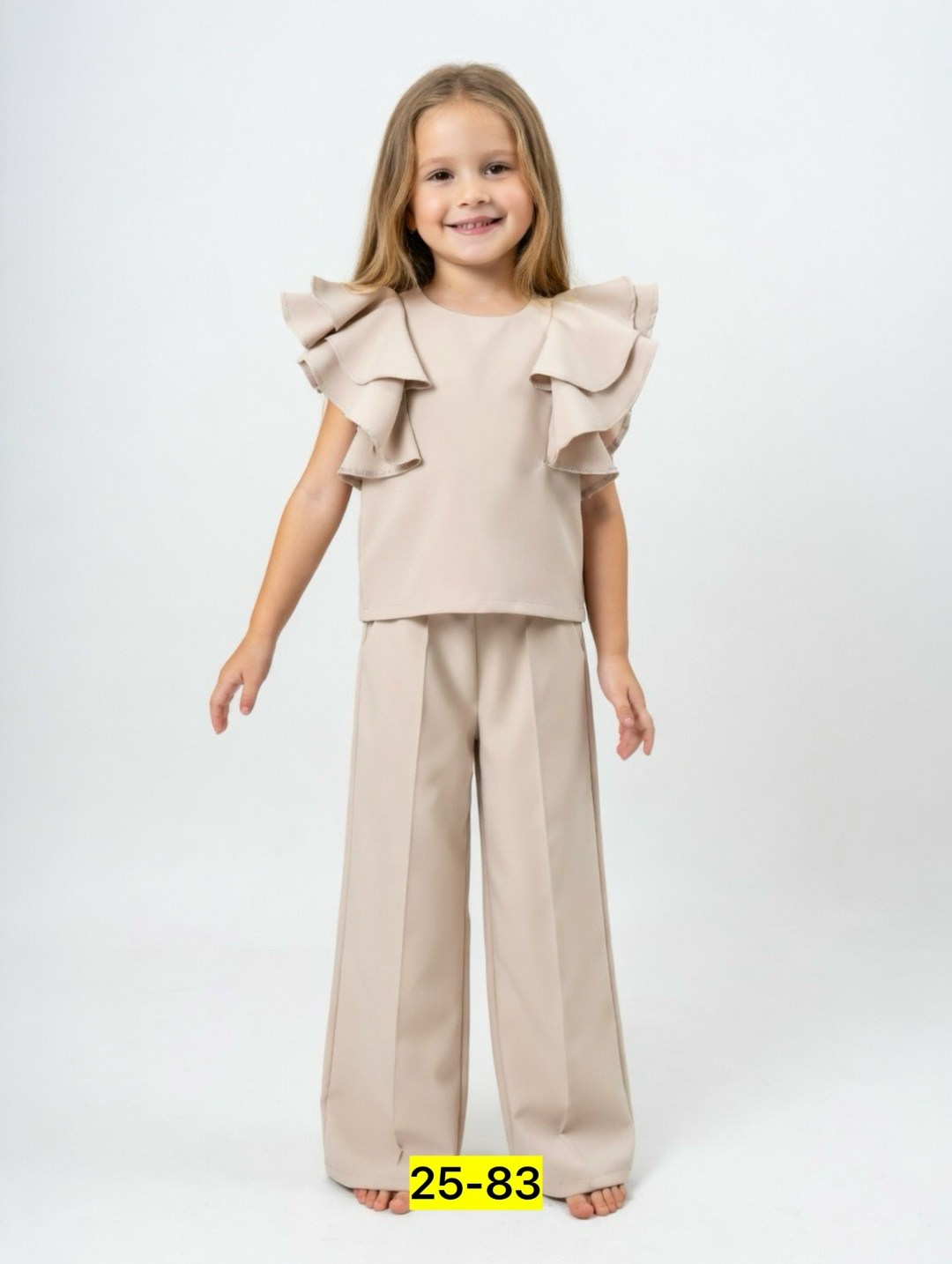 праздничный брючный костюм для девочки,нарядный брючный костюм для девочки 10 лет,костюм брючный,костюм нарядный с брюками палаццо,костюм нарядный с брюками палаццо на выпускной голубой