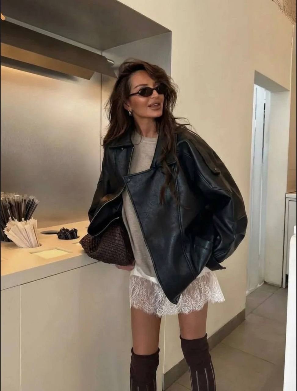 кожаная куртка,женская куртка,стильная куртка,куртка женская косуха