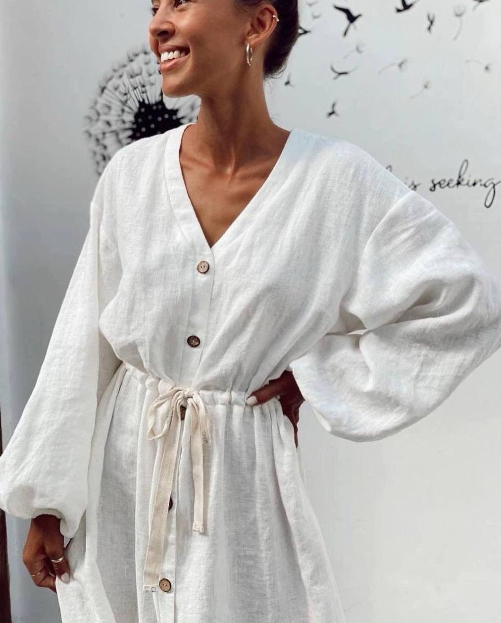 хлопковое платье,рубашка-платье,платье,льняное платье,льняное платье рубашка