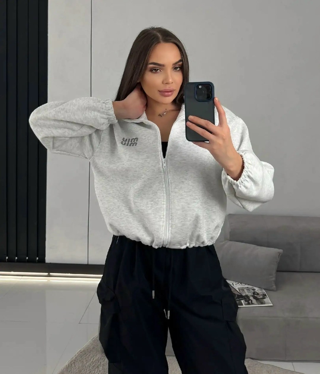зип худи укороченное оверсайз с начесом на молнии,свитшот женская,кофта женская,женская толстовка,кофта на замке