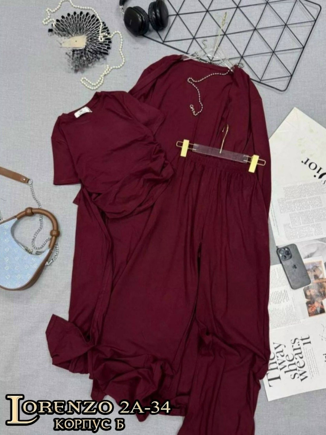 костюм тройка женский,женский костюм,костюм с брюками палаццо,костюм домашний,комплект костюм