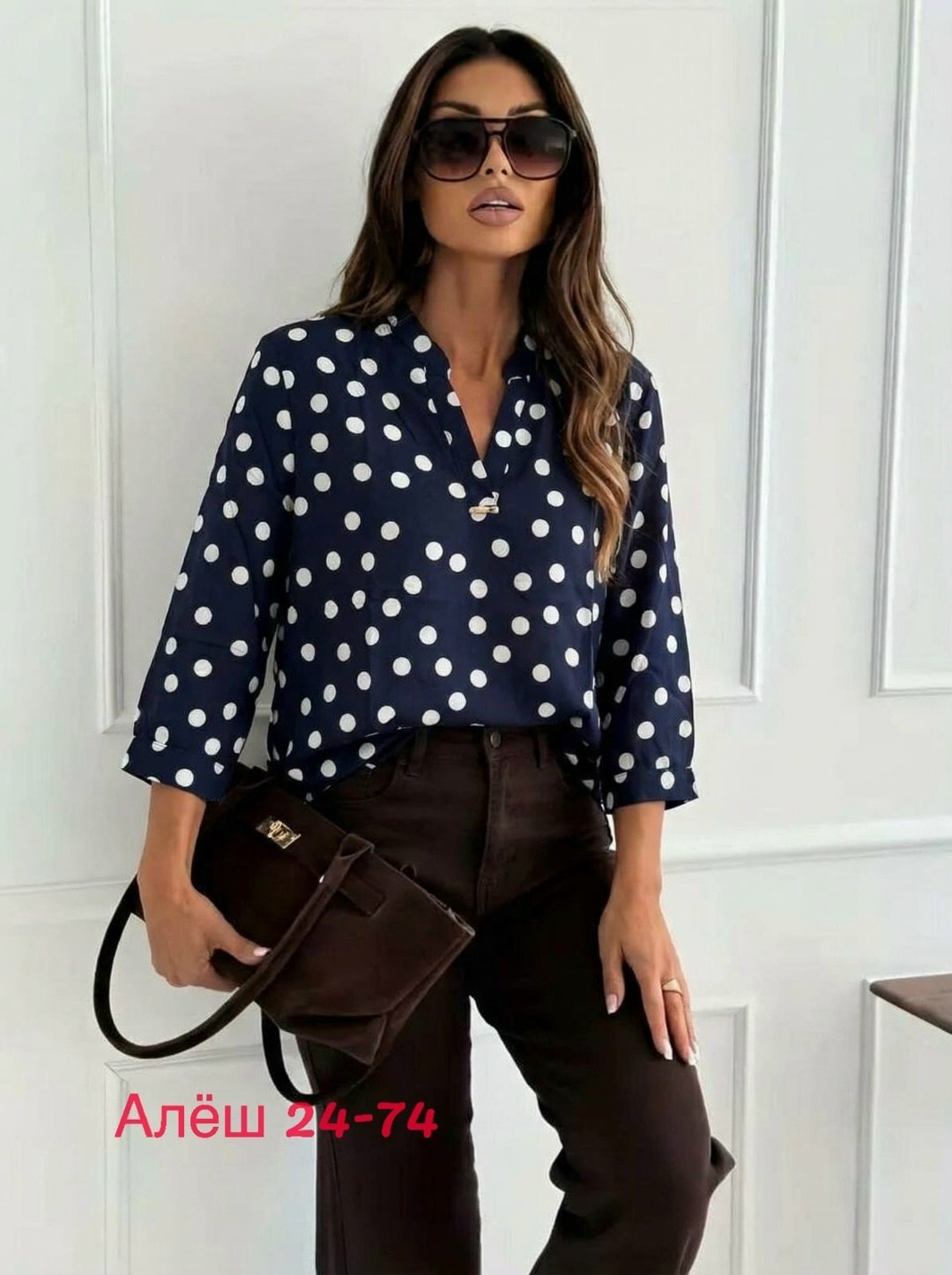 женская блузка,блузка в горошек,женская блуза,повседневная блузка,модная блузка