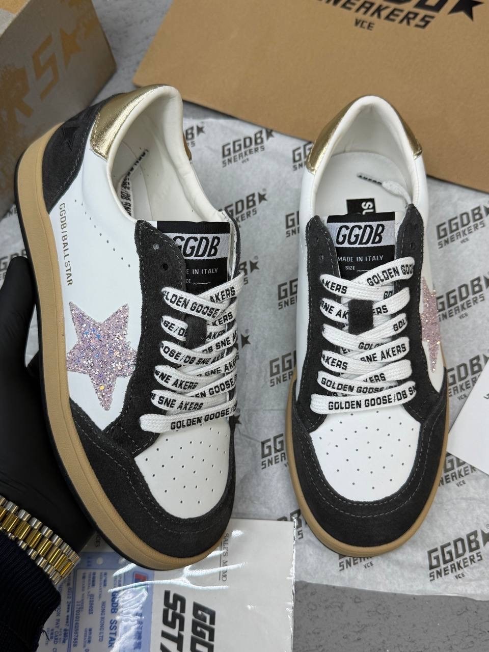 кроссовки golden goose ball-star low белый красный,кроссовки golden goose,кеды golden goose,кеды golden goose "ball star" красные,golden goose sneakers
