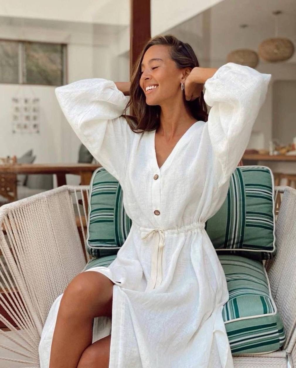 хлопковое платье,рубашка-платье,платье,льняное платье,льняное платье рубашка