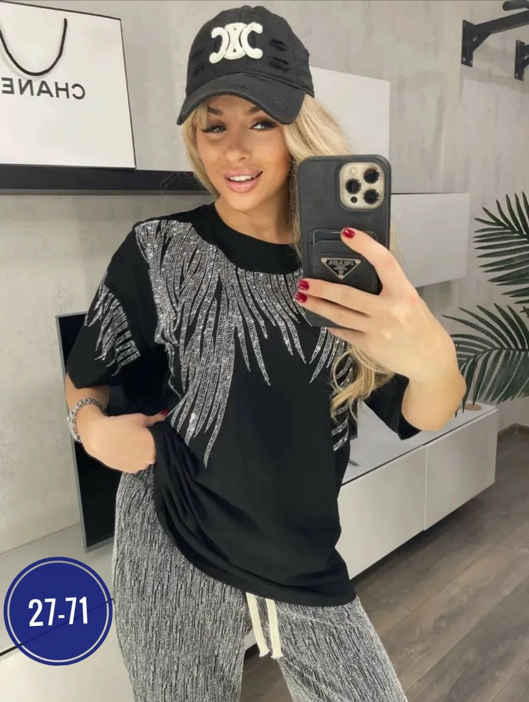 женская футболка со стразами,футболка оверсайз со стразам,базовая футболка со стразами оверсайз туника черная abidov style,базовая футболка со стразами оверсайз,футболка женская