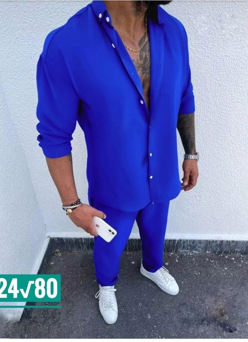 мужской костюм двойка рубашка и штаны весна лето,мужской костюм двойка рубашка,костюм двойка мужской,комплект брюки и рубашка мужская,костюм с рубашкой