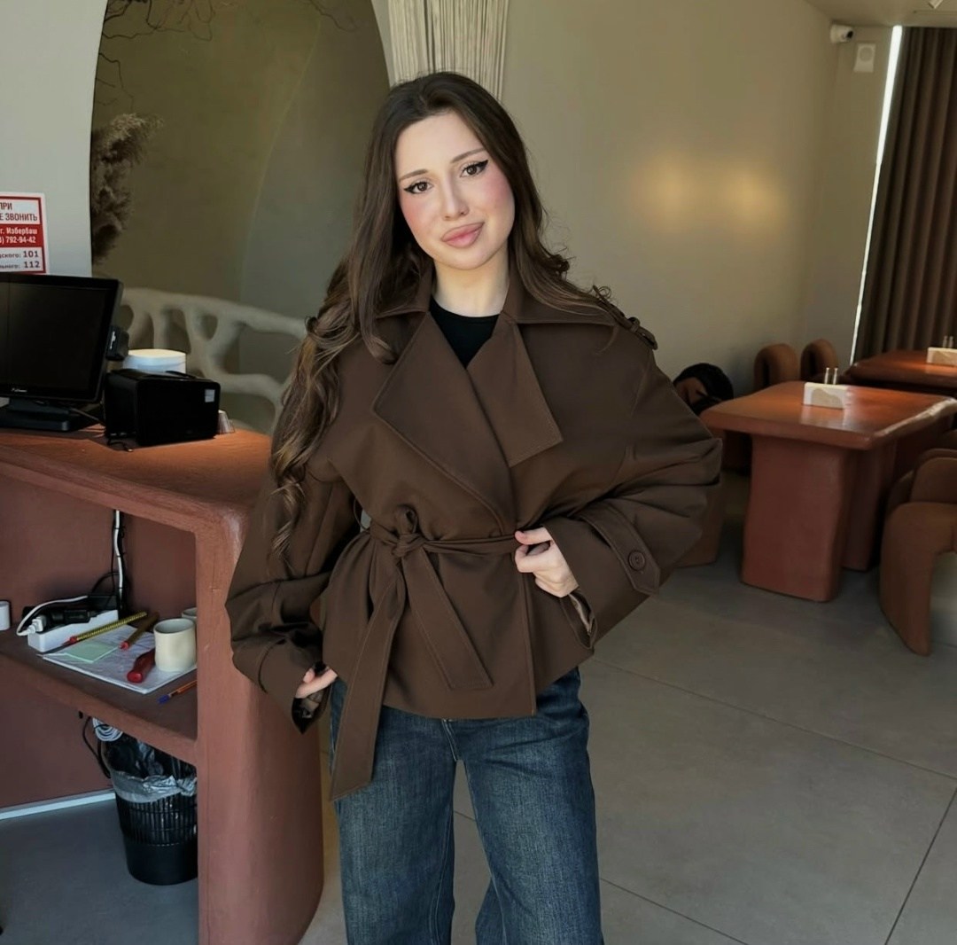 модное пальто,куртка тренч,короткий тренч,женский тренч