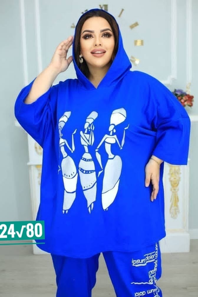 туника большие размеров,комплект одежды,туника с капюшоном женская,одежда больших размеров,кофта женская