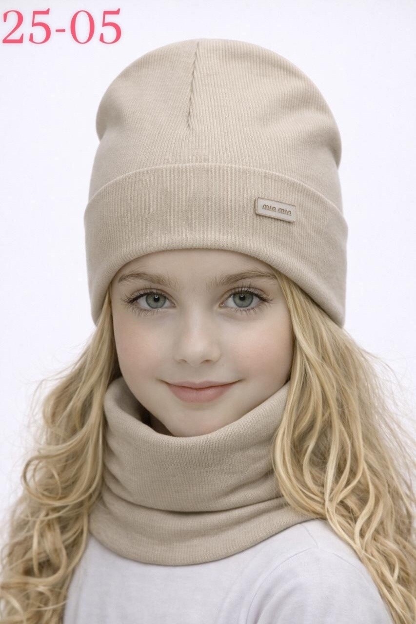 шапка и снуд комплект,шапка для девочек,шапка снуд для девочки,шапка бини,шапка детская со снудом демисезонная