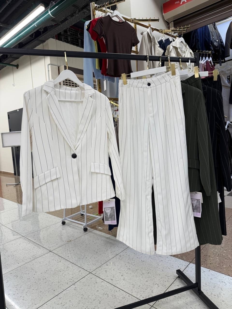 женский брючный костюм,жакет стильный,жакет,женский костюм,костюм брючный деловой двойка sua beleza