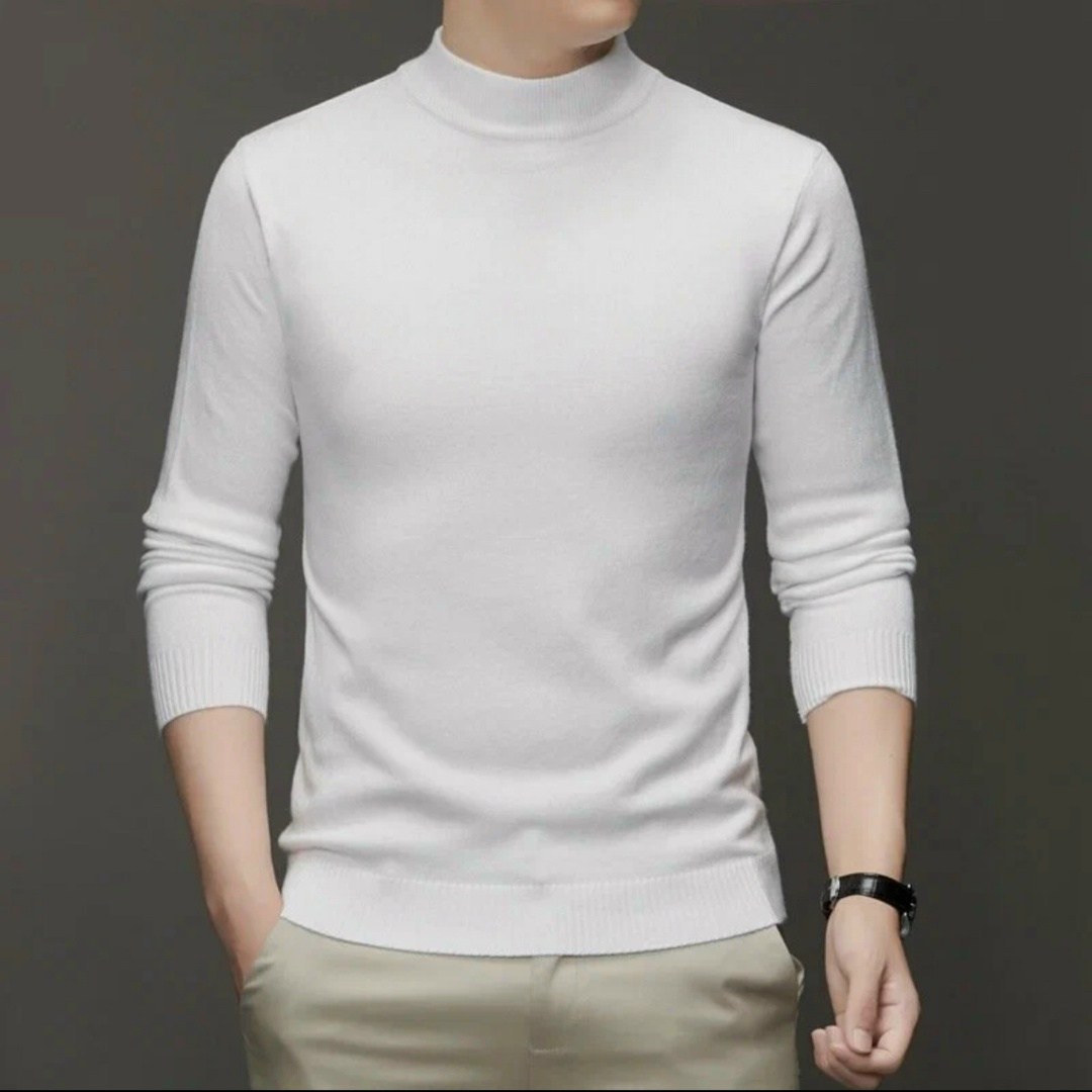 свитер мужской однотонный,мужские свитера,мужской свитер с высоким воротником,свитер с воротником,кашемировые пуловеры мужские