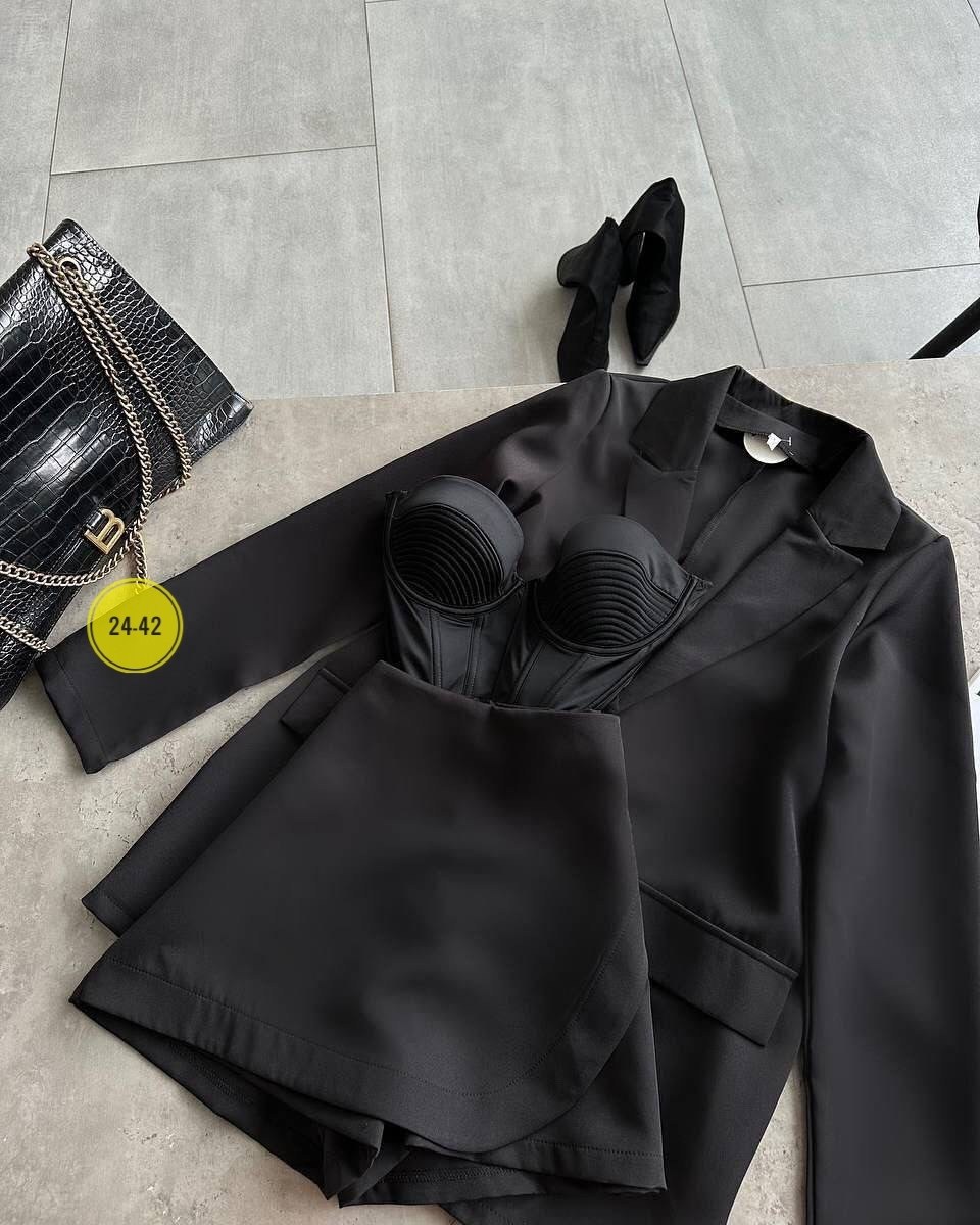 beseller классический костюм двойка пиджак юбкашорты ткань барби,двойка костюм с пиджаком и шортами lr store,костюм юбка пиджак,костюм двойка женский,двойка костюм с пиджаком и шортами lr store песочн