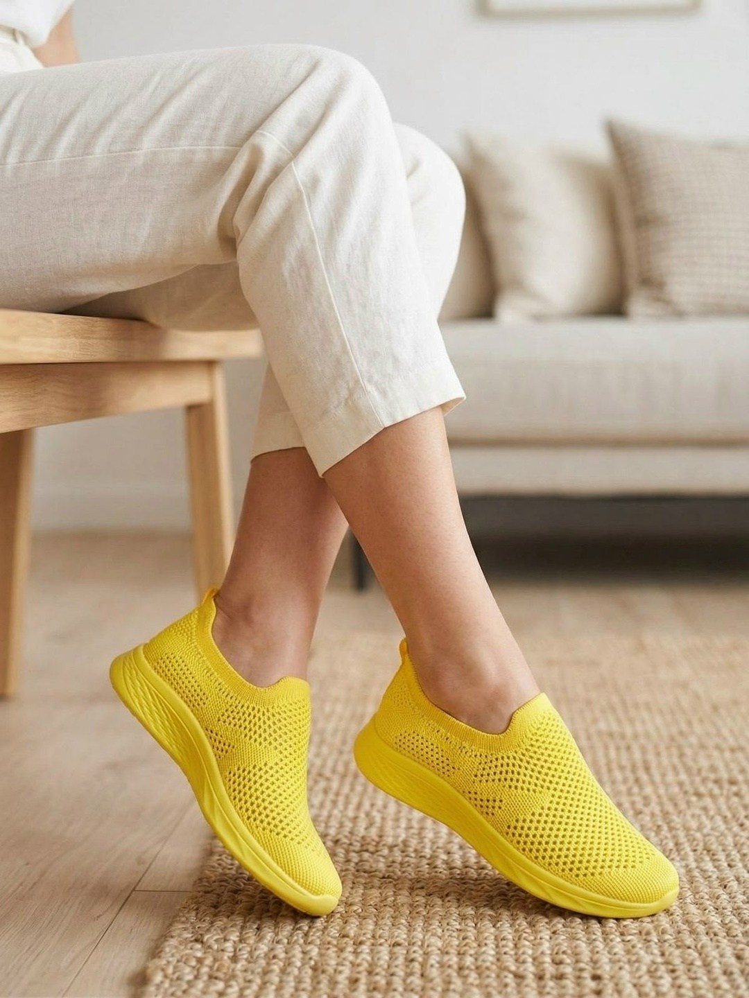 , женская,слипоны женские,слипоны летние,желтые слипоны юничел