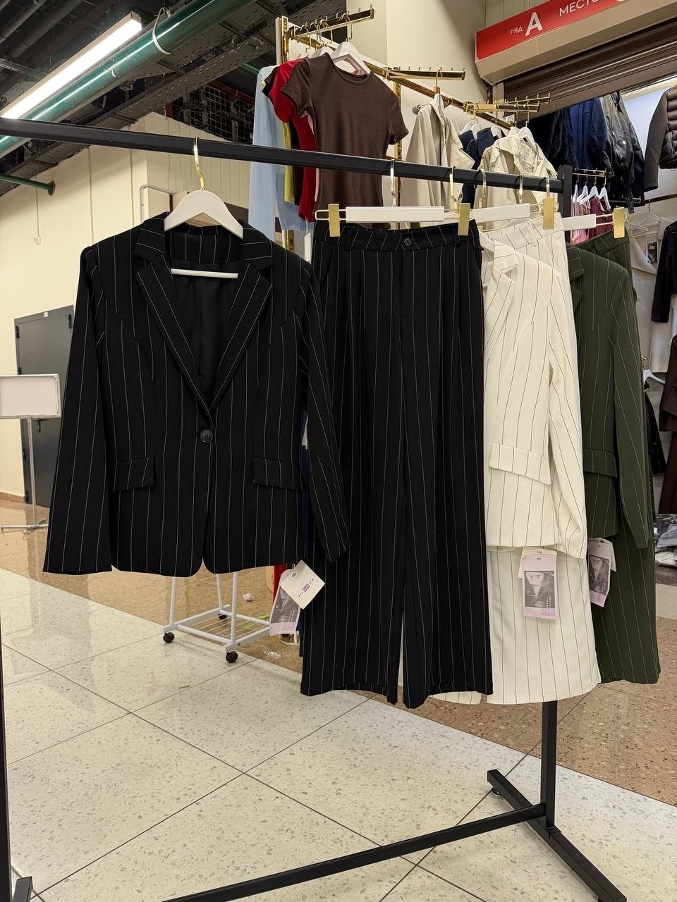 женский брючный костюм,жакет стильный,жакет,женский костюм,костюм брючный деловой двойка sua beleza