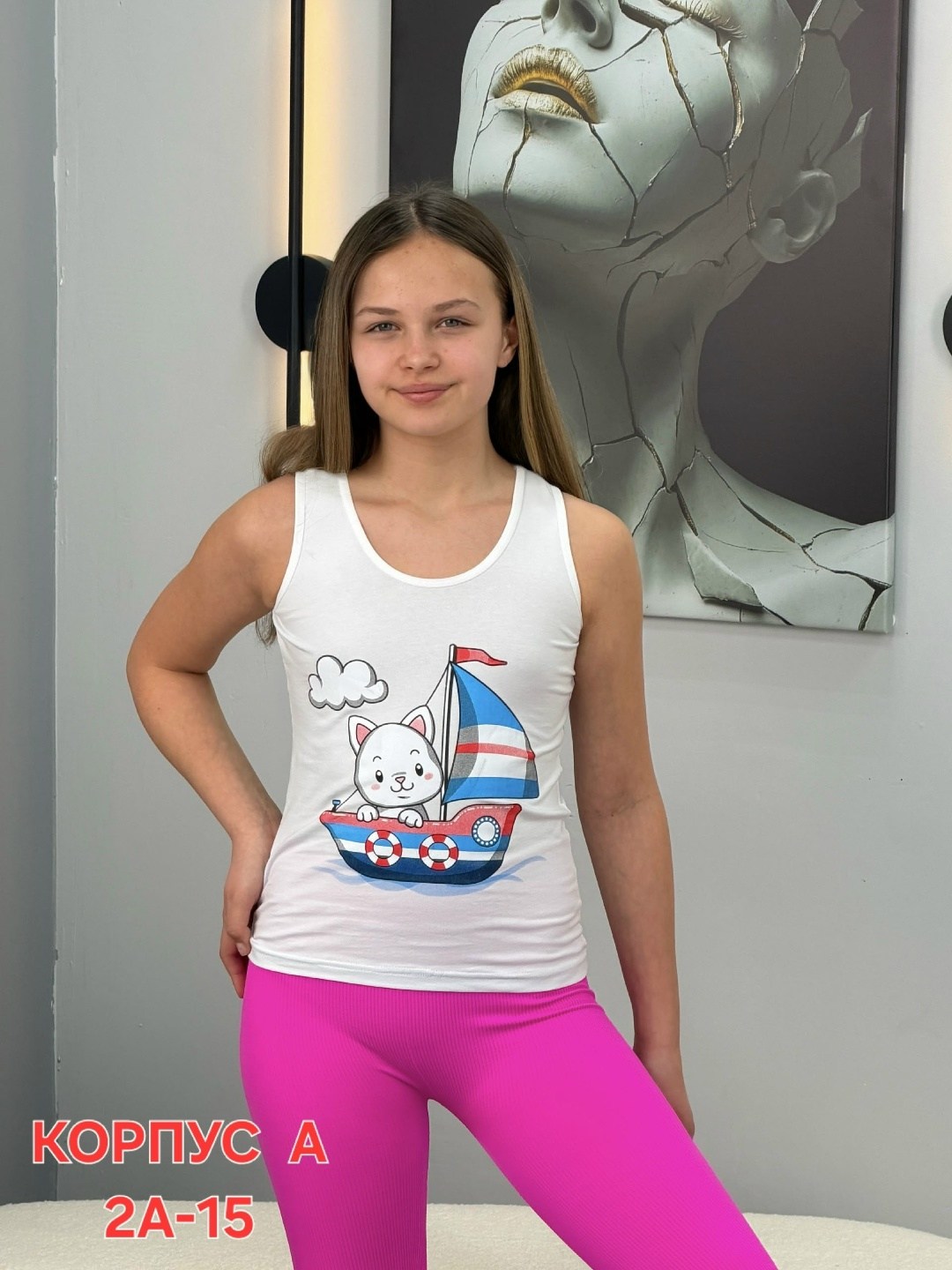 майка для девочки,майка для девочек baykar,комплект майка и трусы для девочки elephant kids,майка детская,маечка для девочки