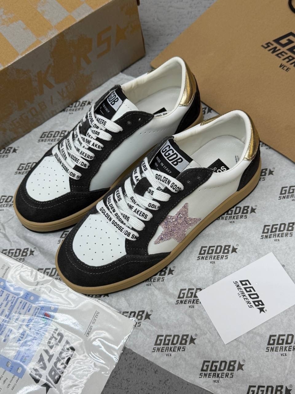 кроссовки golden goose ball-star low белый красный,кроссовки golden goose,кеды golden goose,кеды golden goose "ball star" красные,golden goose sneakers