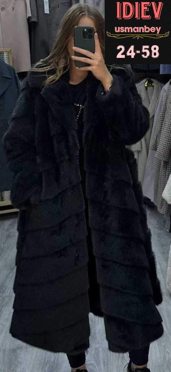 шуба женская,норковая шуба,шуба,шуба норковая модель w740 lama,шуба резервед черная