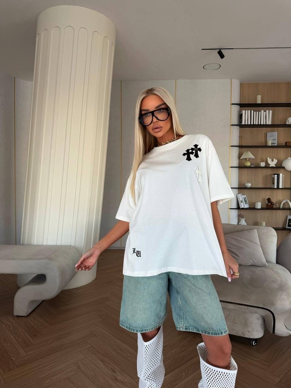 женская футболка оверсайз,футболка оверсайз,белая футболка оверсайз,футболки женская,футболка женская оверсайз удлиненная