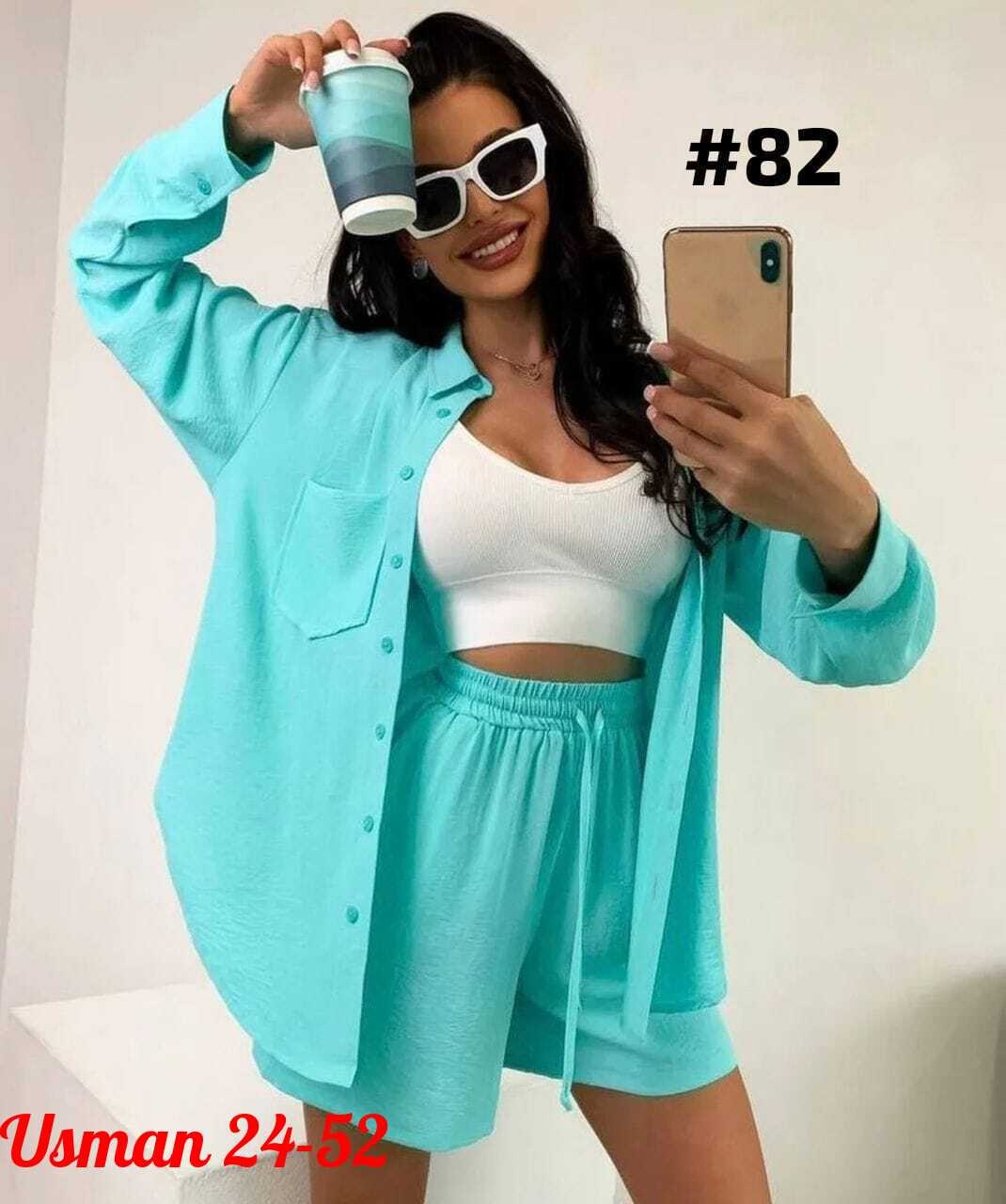 костюм женский летний с шортами и рубашкой,костюм с шортами летний,костюм летний с шортами и рубашкой оверсайз katalinof голубой,костюм с шортами и рубашкой летний,костюм летний с шортами и рубашкой о