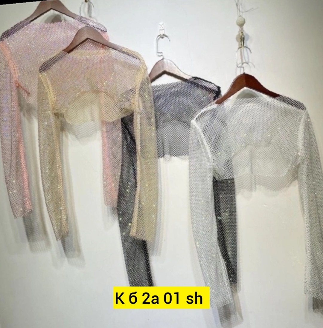 сетчатая кофта,кофта сетка с блестками,лонгслив из сетки со стразами,блестящая сетчатая куртка с бриллиантами,блузка сетка со стразами
