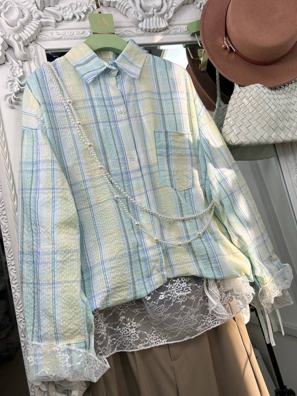 рубашка женская,рубашка стильная,рубашка,женская рубашка в клетку,рубашка оверсайз в клетку