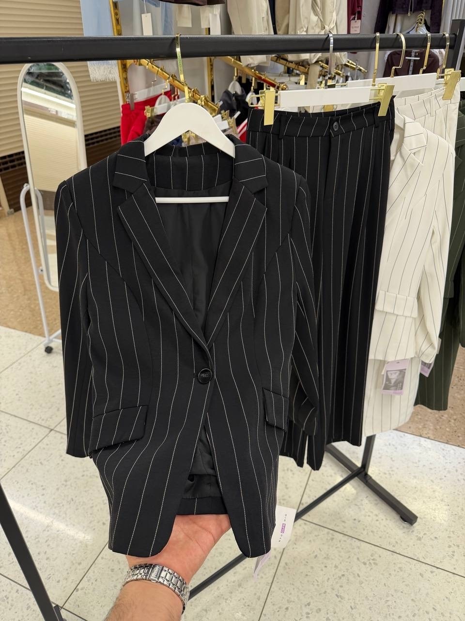 женский брючный костюм,жакет стильный,жакет,женский костюм,костюм брючный деловой двойка sua beleza