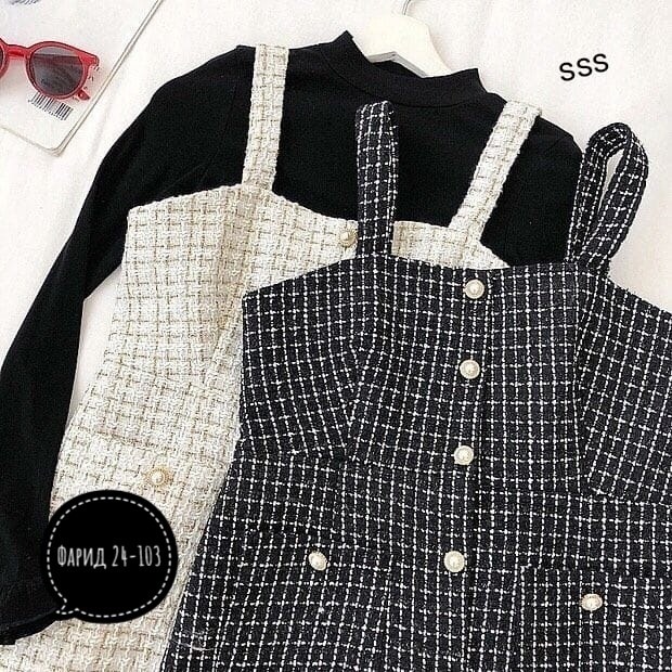 сарафан твидовый,твидовое платье в клетку с пуговицами,твидовый сарафан женский,сарафан для офиса,сарафан школьный