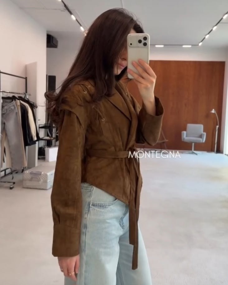 куртка замшевая жакет премиум x'zotic,куртка замшевая жакет премиум line xz 325217125,замшевая куртка,куртка замшевая женская,куртка замшевая жакет премиум line xz серо-коричневая