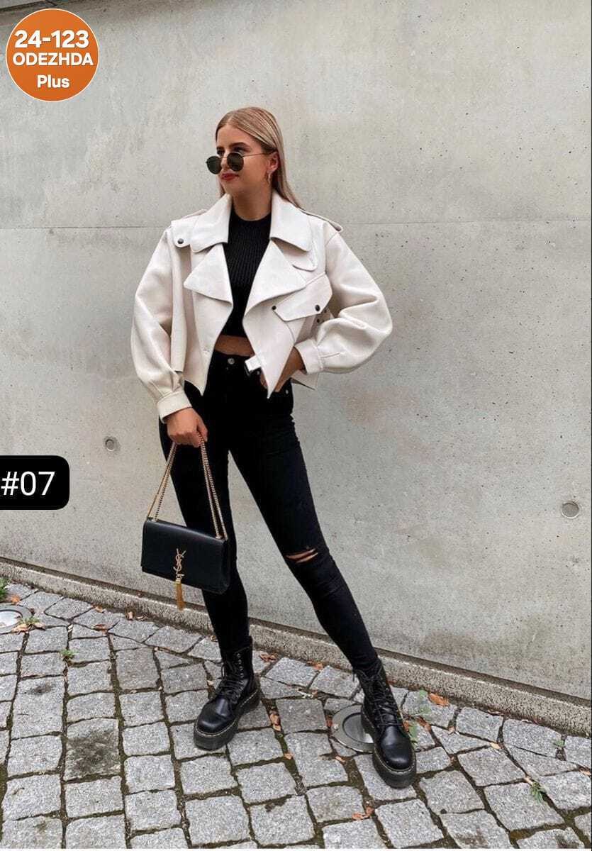 белая кожаная куртка,женская куртка из искусственной кожи,куртка косуха,модная женская куртка,кожаная куртка