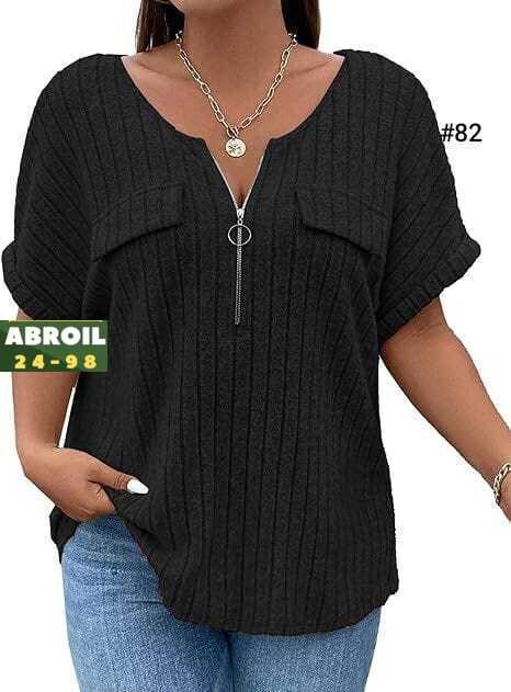 блузка женская,женские топы на молнии,женская кофта,женские модные повседневные футболки,женские блузки больших размеров