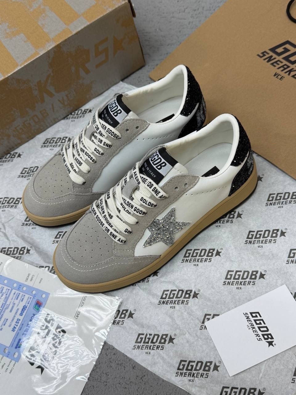 кроссовки golden goose ball-star low белый красный,кроссовки golden goose,кеды golden goose,кеды golden goose "ball star" красные,golden goose sneakers