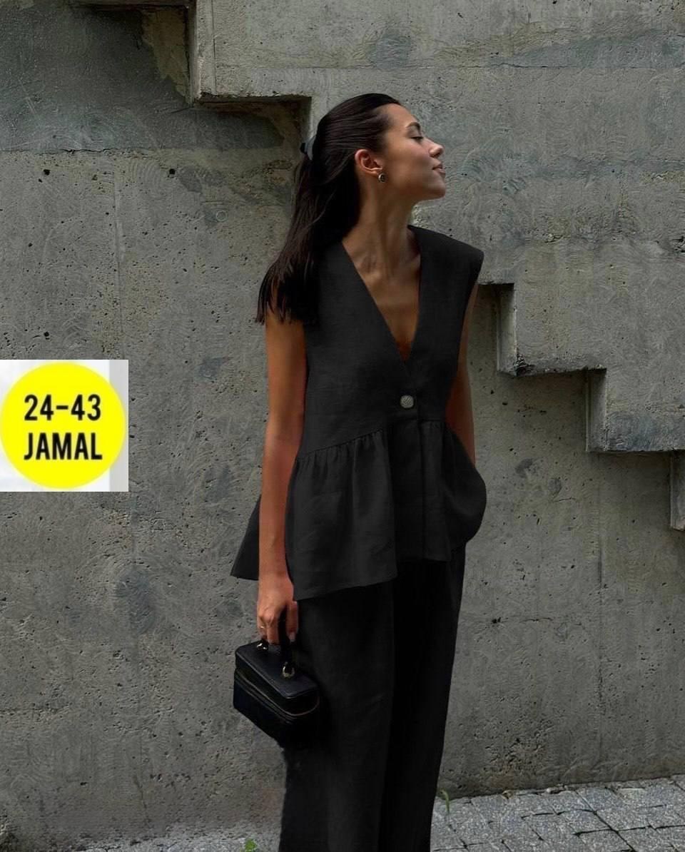 костюм женский с жилеткой,костюм женский летний,костюм женский льняной,костюм льняной летний,стильные костюмы