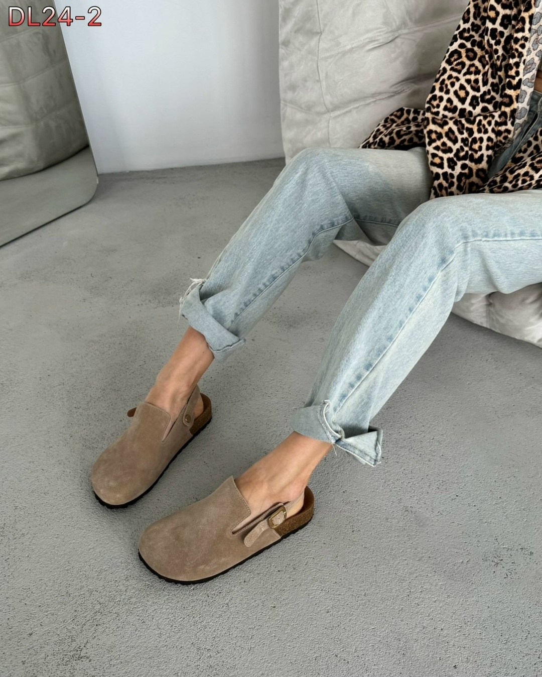 ,шлепанцы женские, повседневные,босоножки натуральная,замшевые сабо